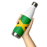 Jamaica Flag Stainless Steel Water Bottle - Conscious Apparel Store