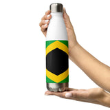 Jamaica Flag Stainless Steel Water Bottle - Conscious Apparel Store