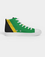 Jamaica Flag Women's Hightop Canvas Shoe - Conscious Apparel Store