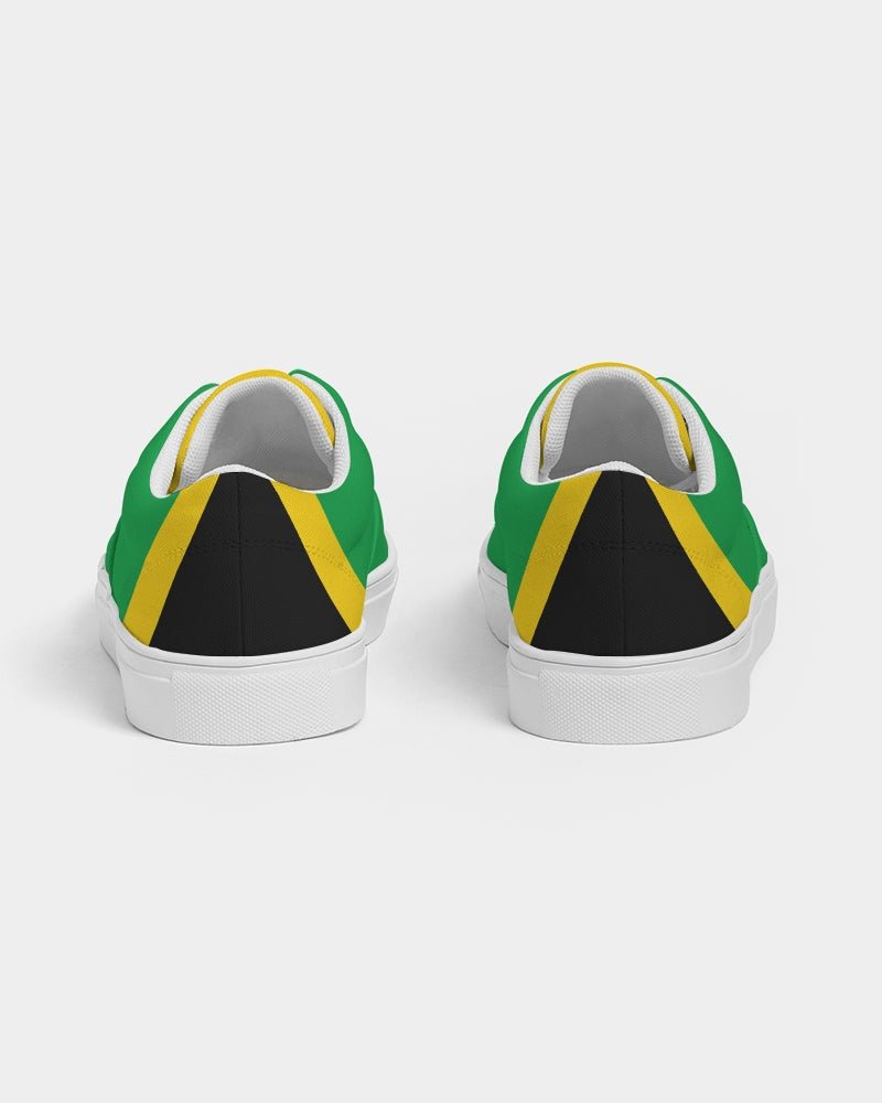 Jamaica Flag Women's Lace Up Canvas Shoe - Conscious Apparel Store