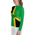 Jamaica Flag Youth Rash Guard - Conscious Apparel Store