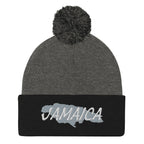 Jamaica Map Pom-Pom Beanie - Conscious Apparel Store