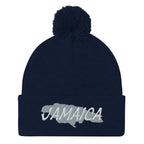 Jamaica Map Pom-Pom Beanie - Conscious Apparel Store