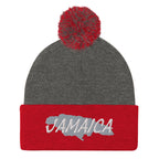 Jamaica Map Pom-Pom Beanie - Conscious Apparel Store