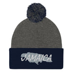 Jamaica Map Pom-Pom Beanie - Conscious Apparel Store