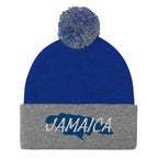 Jamaica Map Pom-Pom Beanie - Conscious Apparel Store