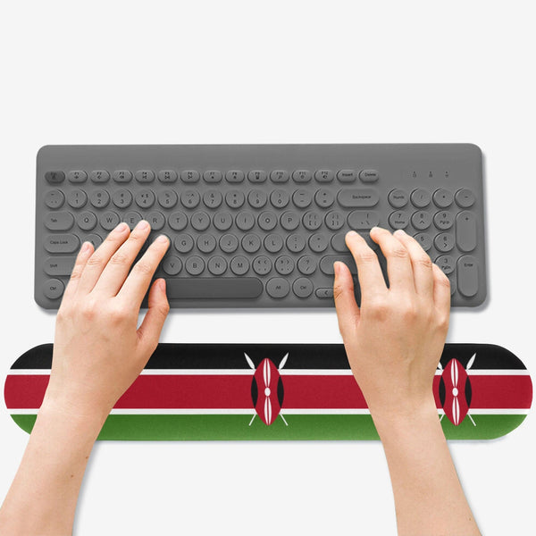 Kenya Black Keyboard Wrist Rest Pad - Conscious Apparel Store