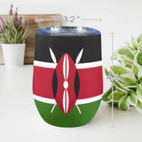 Kenya Flag 12oz Wine Tumbler - Conscious Apparel Store