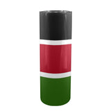 Kenya Flag 20oz Tall Skinny Tumbler with Lid and Straw - Conscious Apparel Store