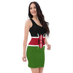 Kenya Flag Bodycon Dress - Conscious Apparel Store