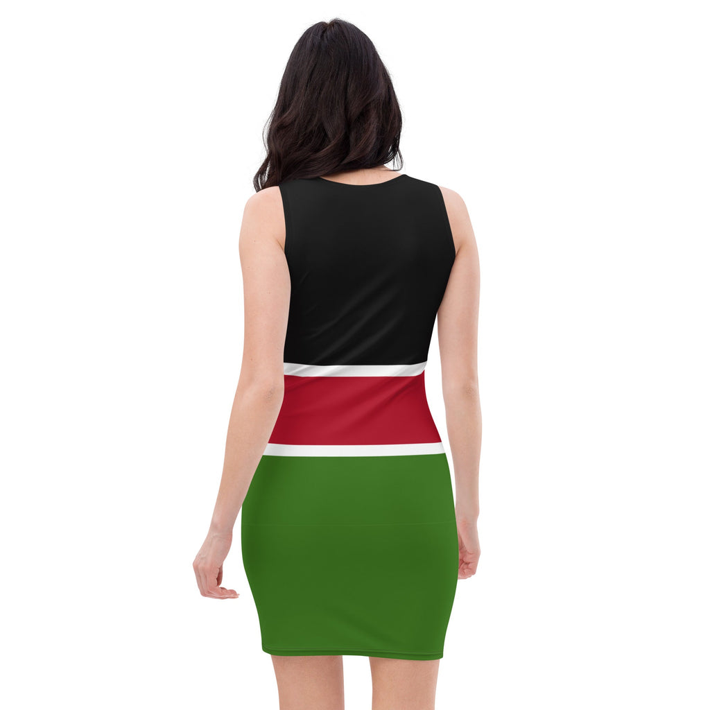 Kenya Flag Bodycon Dress - Conscious Apparel Store