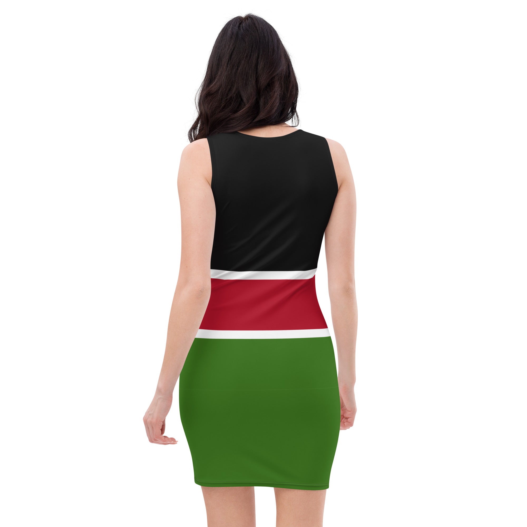 Kenya Flag Bodycon Dress - Conscious Apparel Store