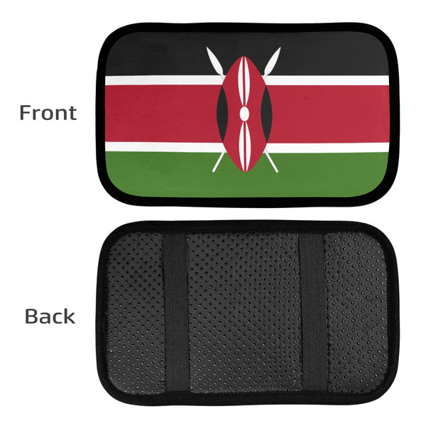 Kenya Flag Car Armrest Cover - Conscious Apparel Store
