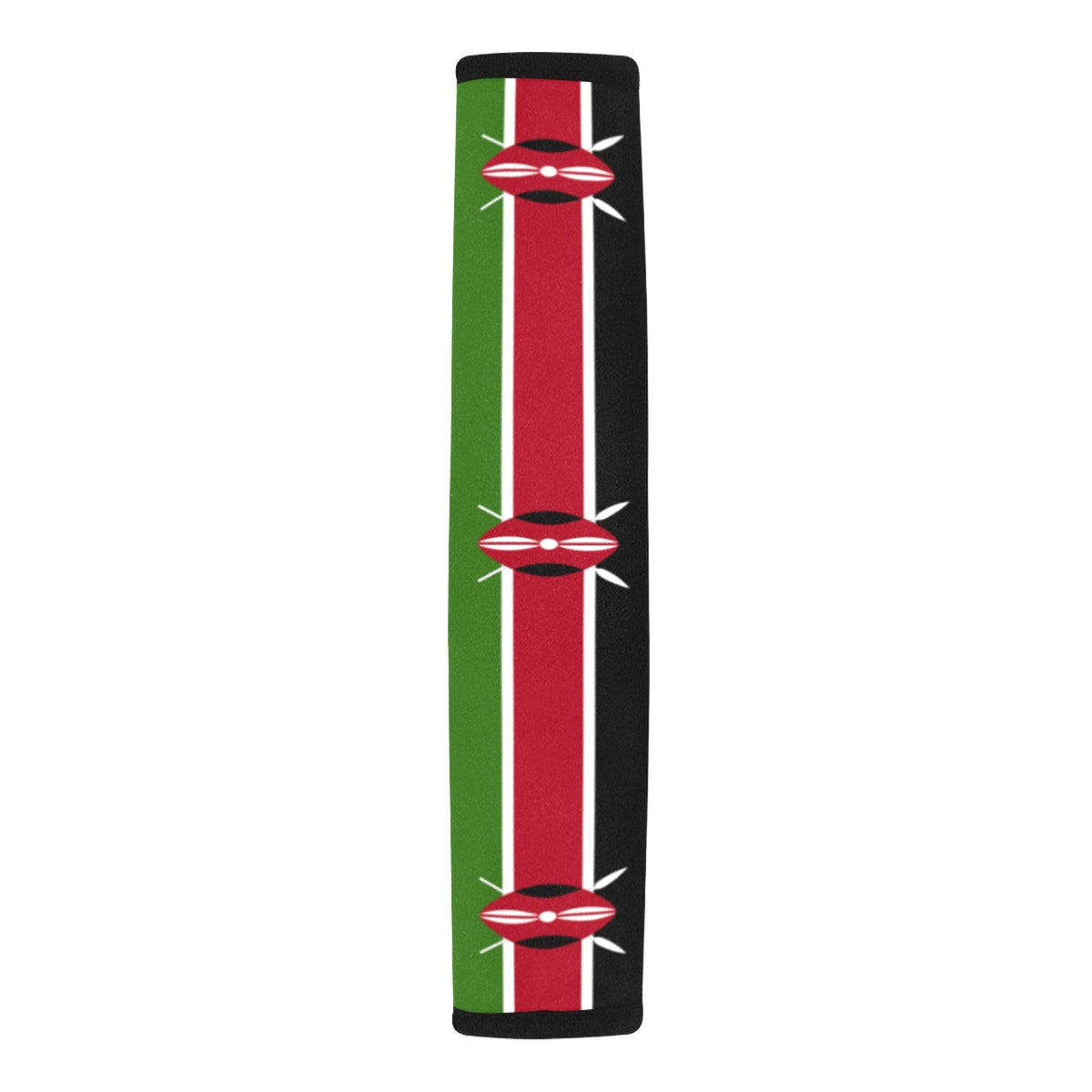 Kenya Flag Car Seat Belt Cover 7''x12.6'' (Pack of 2) - Conscious Apparel Store