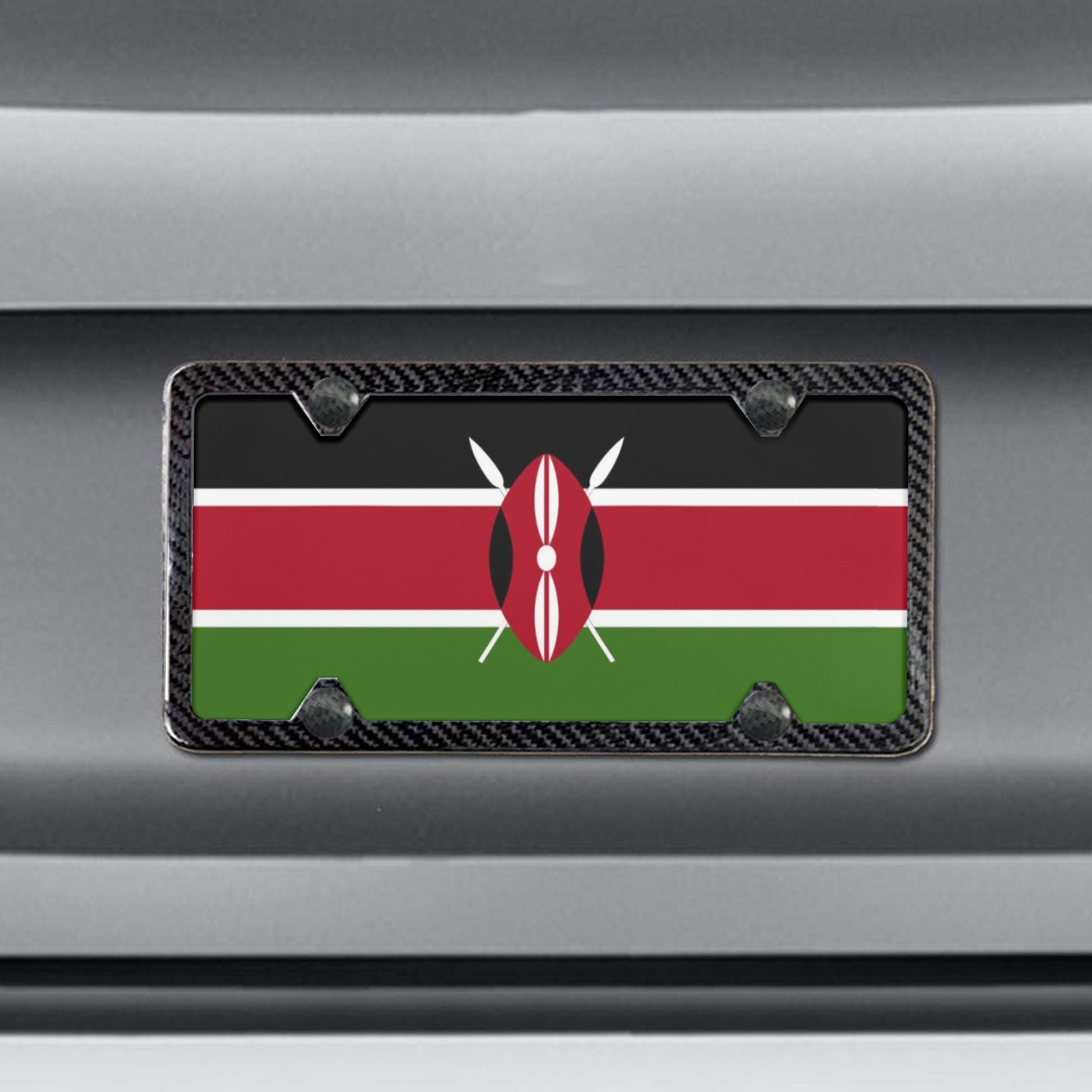 Kenya Flag Custom License Plate - Conscious Apparel Store
