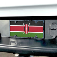 Kenya Flag Custom License Plate - Conscious Apparel Store