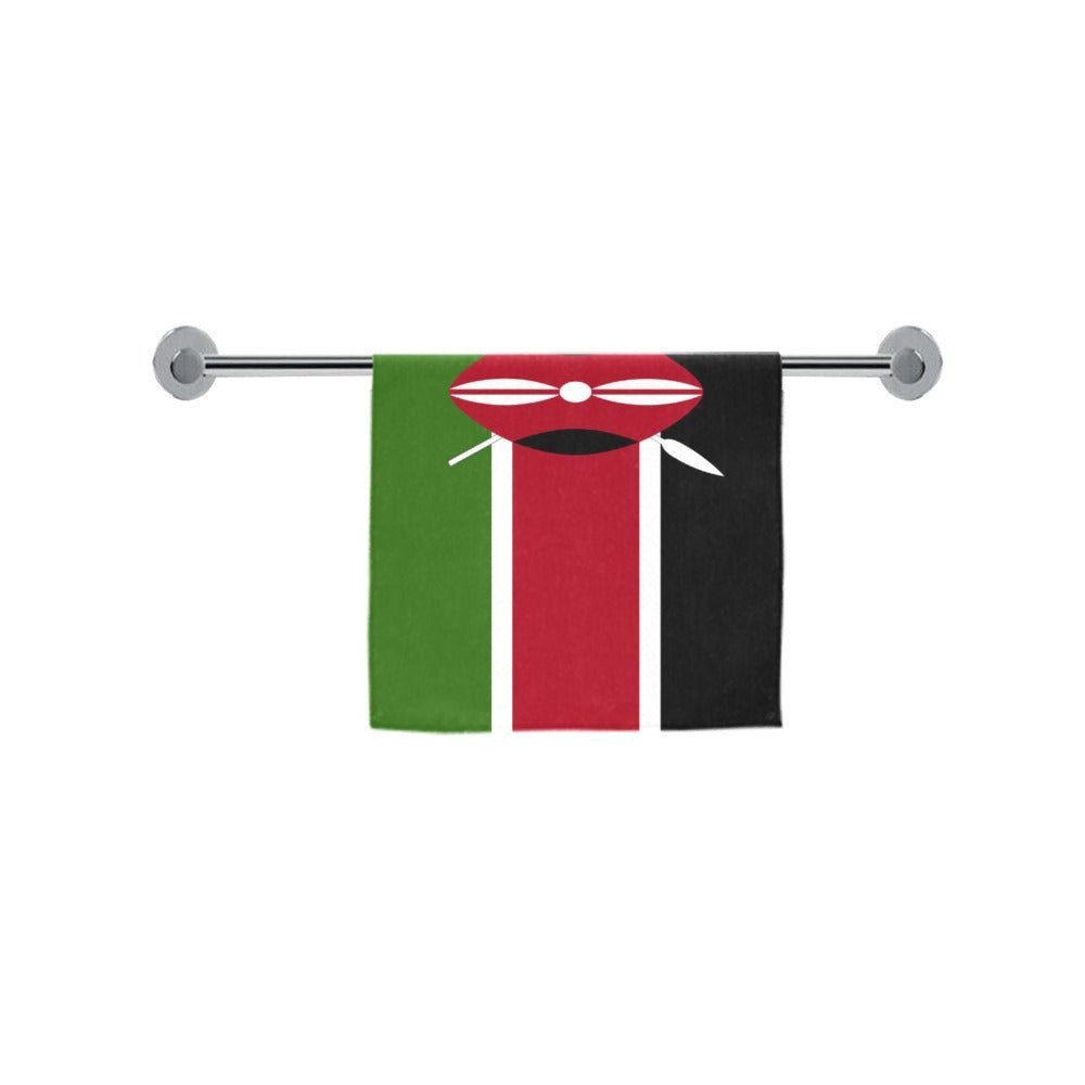 Kenya Flag Hand Towel 16"x28" - Conscious Apparel Store