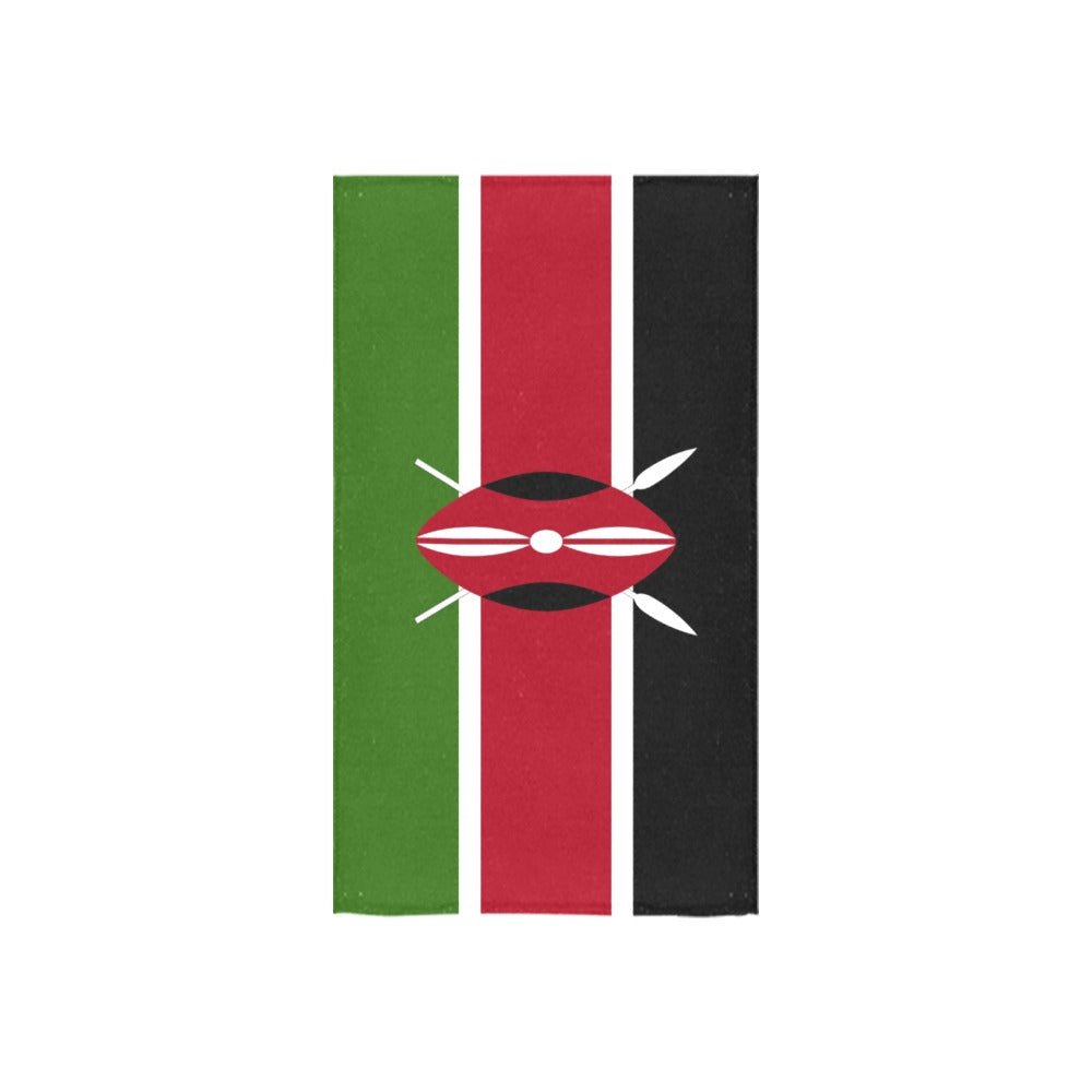 Kenya Flag Hand Towel 16"x28" - Conscious Apparel Store