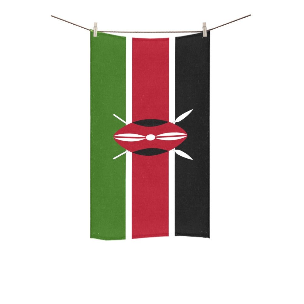 Kenya Flag Hand Towel 16"x28" - Conscious Apparel Store