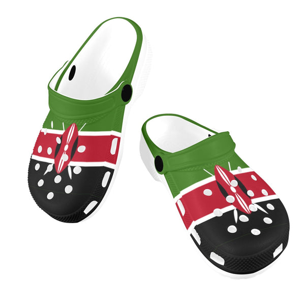 Kenya Flag Kids Clogs - Conscious Apparel Store