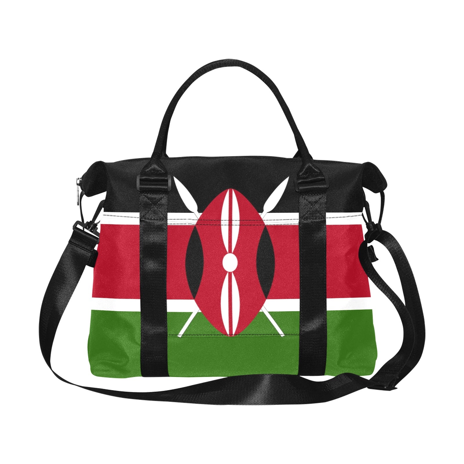 Kenya Flag Large Capacity Duffle Bag - Conscious Apparel Store