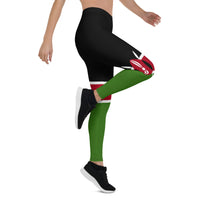 Kenya Flag Leggings - Conscious Apparel Store
