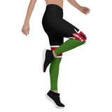 Kenya Flag Leggings - Conscious Apparel Store