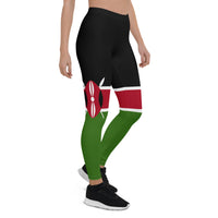 Kenya Flag Leggings - Conscious Apparel Store