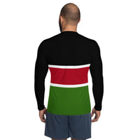 Kenya Flag Men's Rash Guard - Conscious Apparel Store