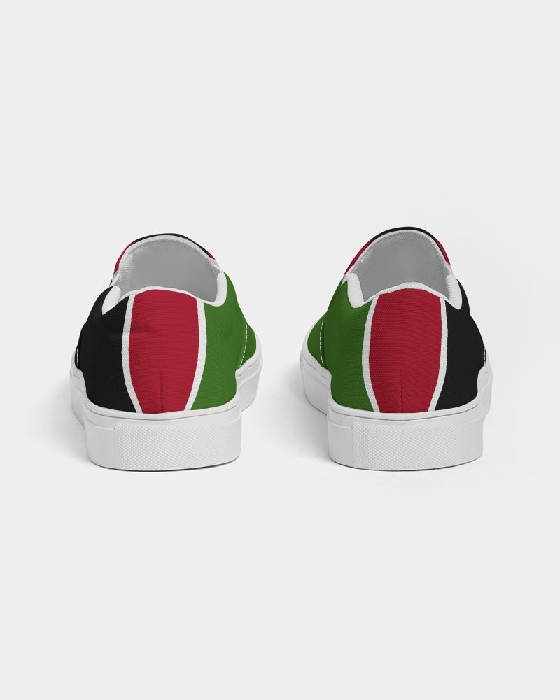 Kenya Flag Men's Slip-On Canvas Shoe - Conscious Apparel Store