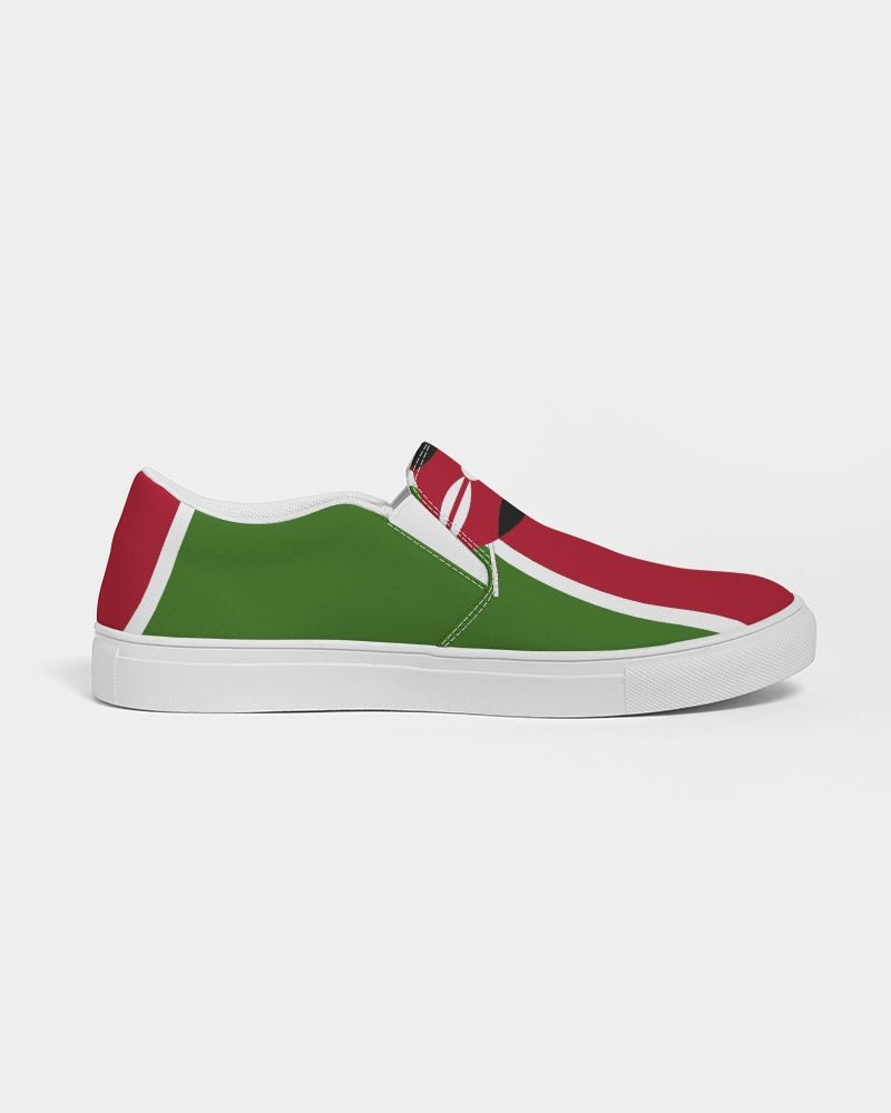 Kenya Flag Men's Slip-On Canvas Shoe - Conscious Apparel Store