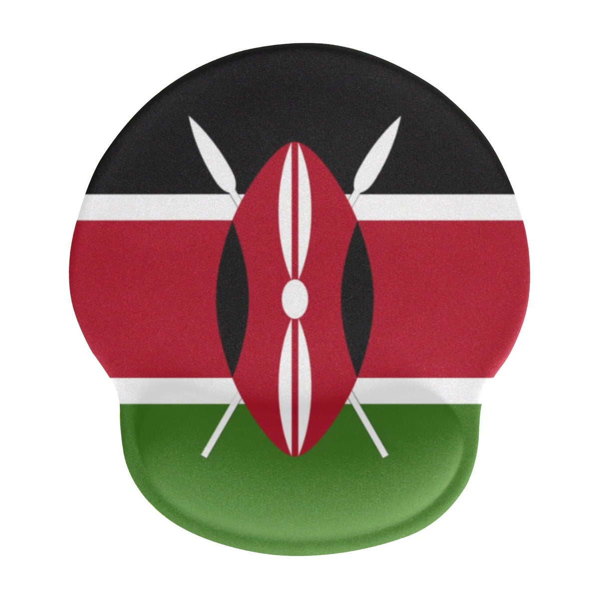 Kenya Flag Mouse Pad with Wrist Rest Support - Conscious Apparel Store