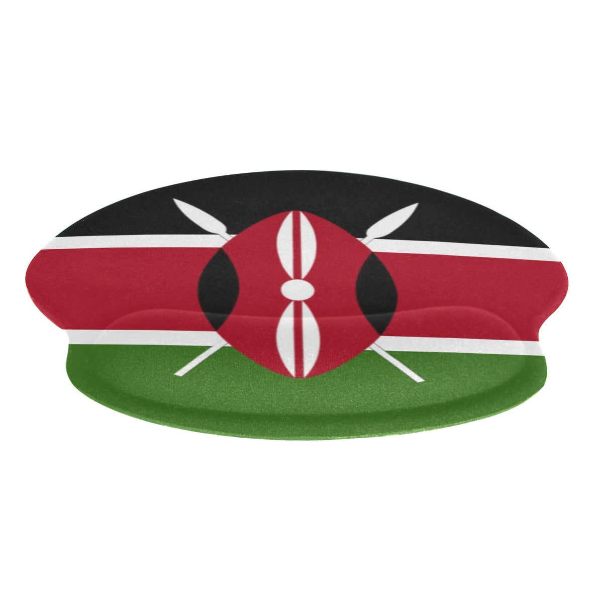 Kenya Flag Mouse Pad with Wrist Rest Support - Conscious Apparel Store