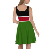 Kenya Flag Skater Dress - Conscious Apparel Store