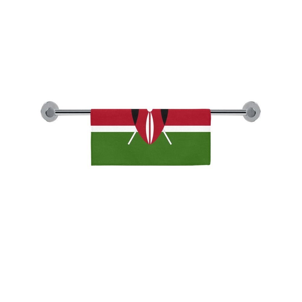 Kenya Flag Square Towel 13“x13” - Conscious Apparel Store