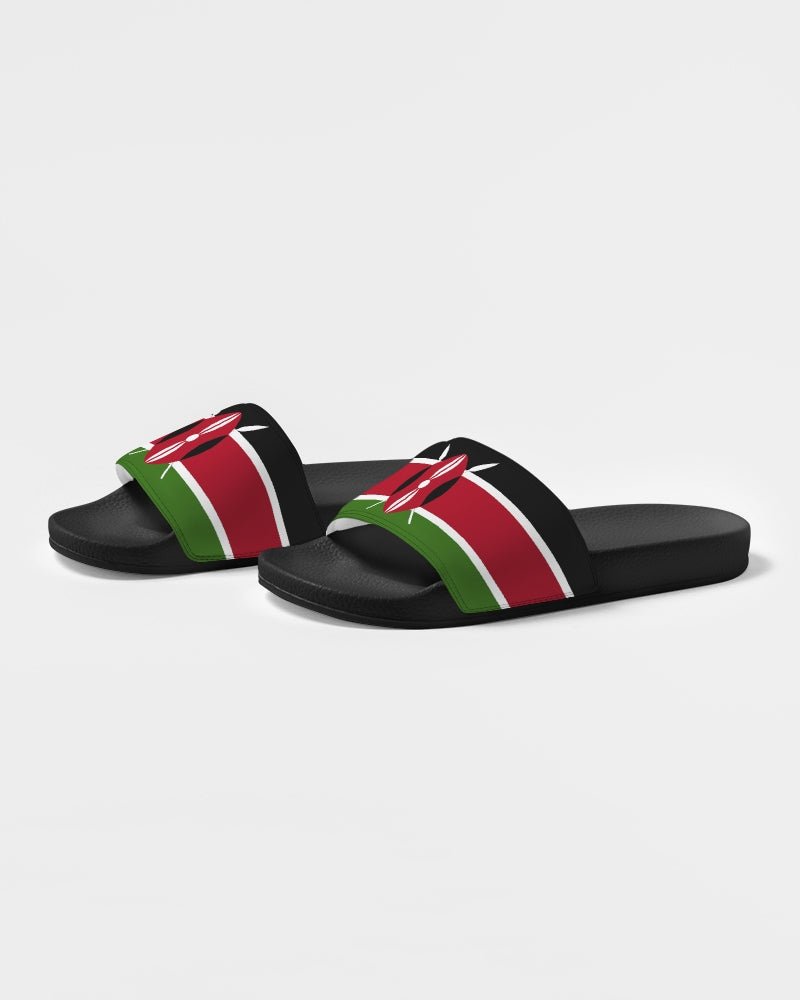 Kenya Flag Women's Slide Sandal - Conscious Apparel Store