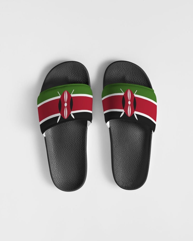 Kenya Flag Women's Slide Sandal - Conscious Apparel Store