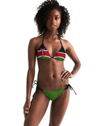Kenya Flag Women's Triangle String Bikini - Conscious Apparel Store