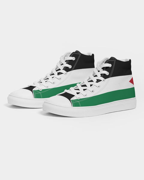 Palestine Flag Men's Hightop Canvas Shoe - Conscious Apparel Store