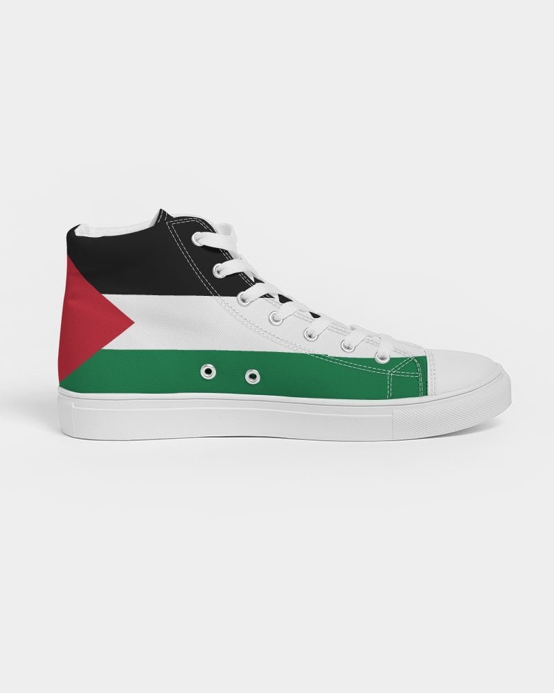 Palestine Flag Men's Hightop Canvas Shoe - Conscious Apparel Store