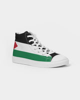 Palestine Flag Men's Hightop Canvas Shoe - Conscious Apparel Store