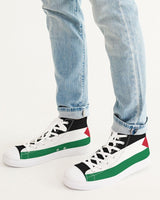 Palestine Flag Men's Hightop Canvas Shoe - Conscious Apparel Store