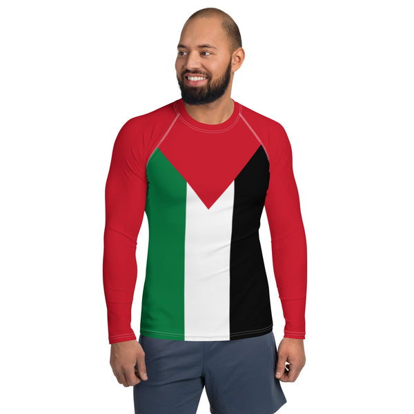 Palestine Flag Men's Rash Guard - Conscious Apparel Store