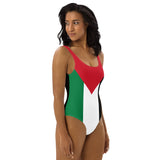 Palestine Flag One-Piece Swimsuit - Conscious Apparel Store
