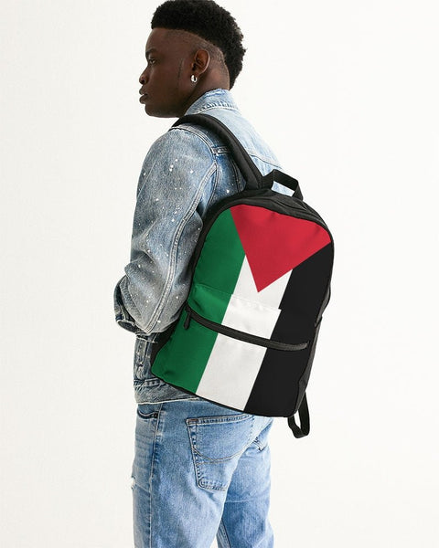 Palestine Flag Small Canvas Backpack - Conscious Apparel Store