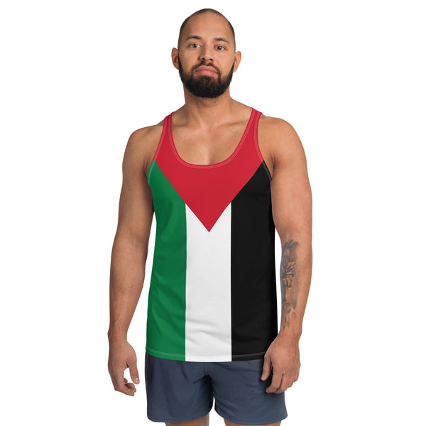 Palestine Flag Unisex Tank Top - Conscious Apparel Store