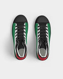 Palestine Flag Women's Hightop Canvas Shoe - Black - Conscious Apparel Store