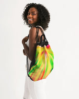 Psychedelic Rastafarian Canvas Drawstring Bag - Conscious Apparel Store