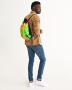 Psychedelic Rastafarian Canvas Drawstring Bag - Conscious Apparel Store