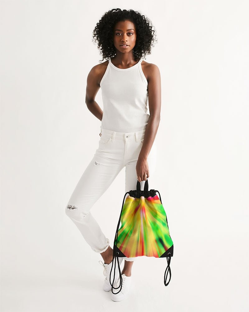 Psychedelic Rastafarian Canvas Drawstring Bag - Conscious Apparel Store